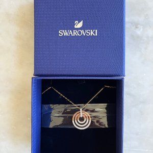 NEW Swarovski Rose-Gold Pendant with Chain